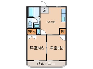 パ－クサイド・タカクワの物件間取画像